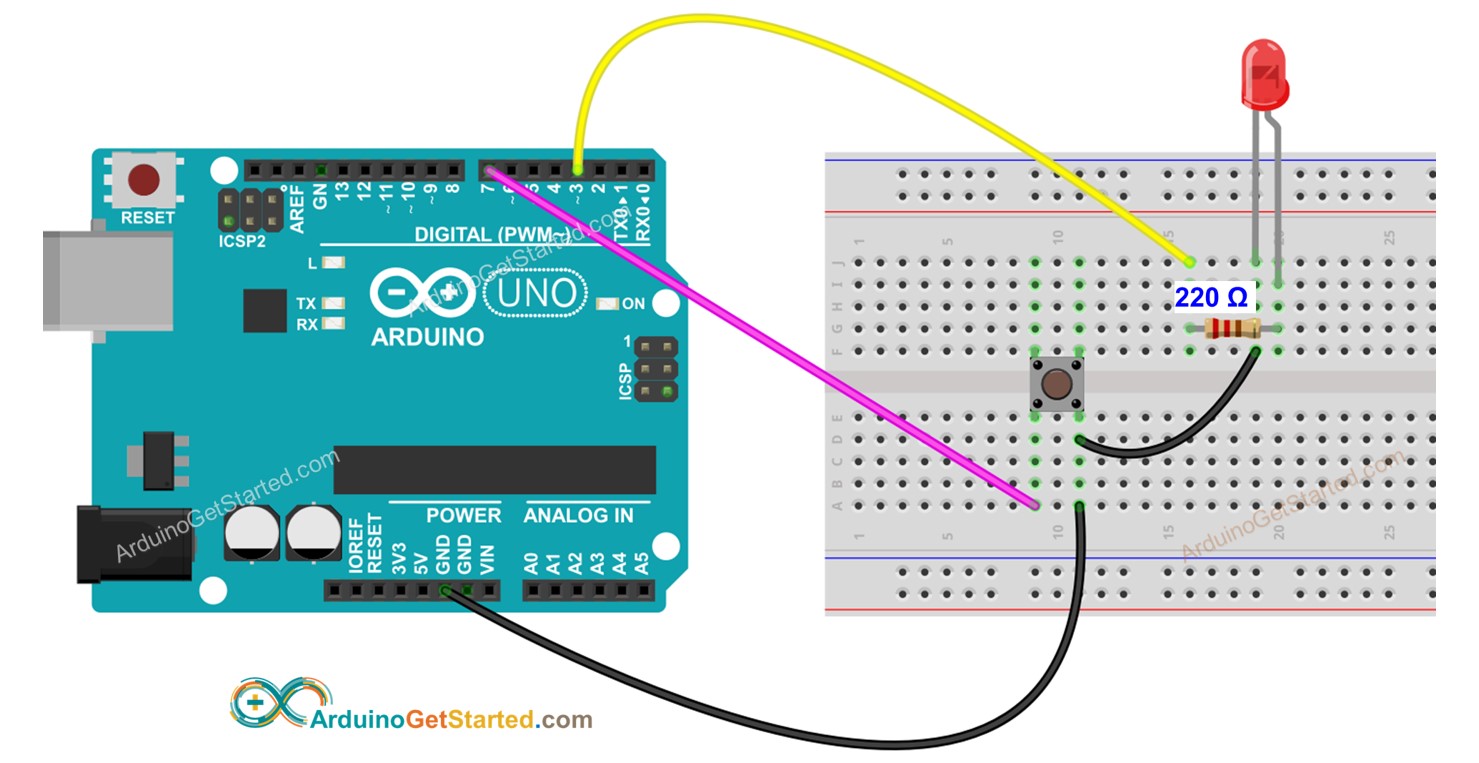 Arduino - Button - LED