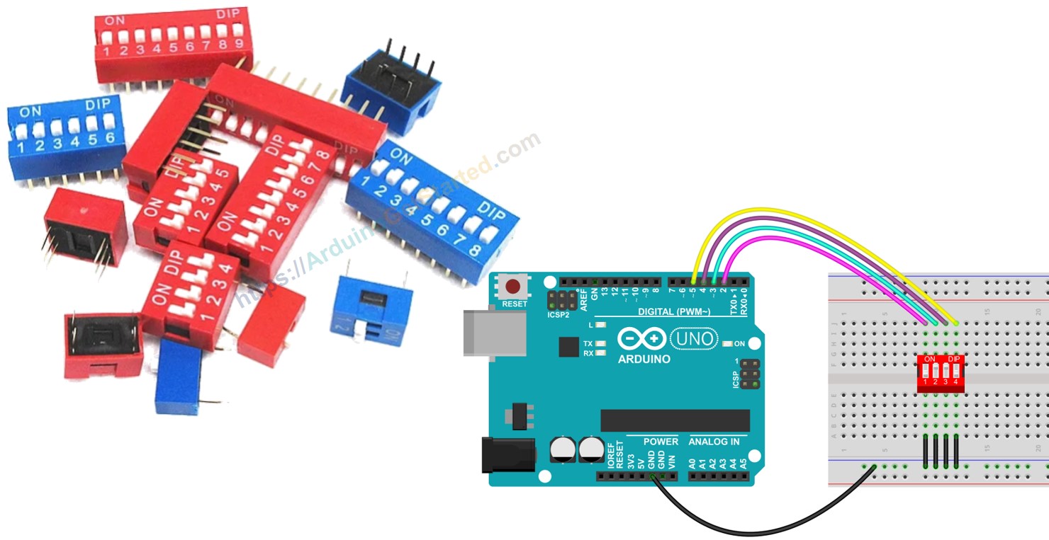 Arduino with DIP Switch