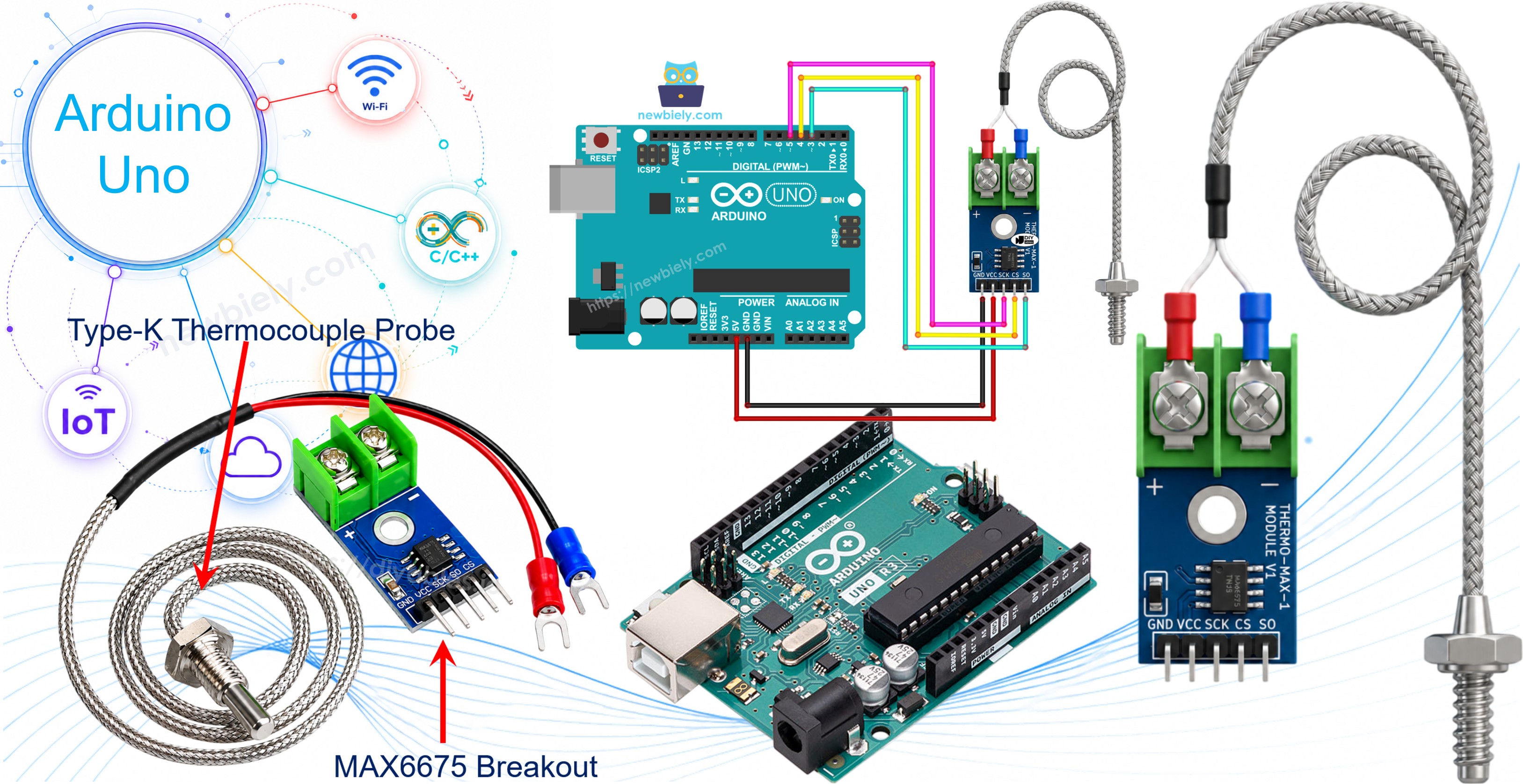 Arduino MAX6675 thermocouple module