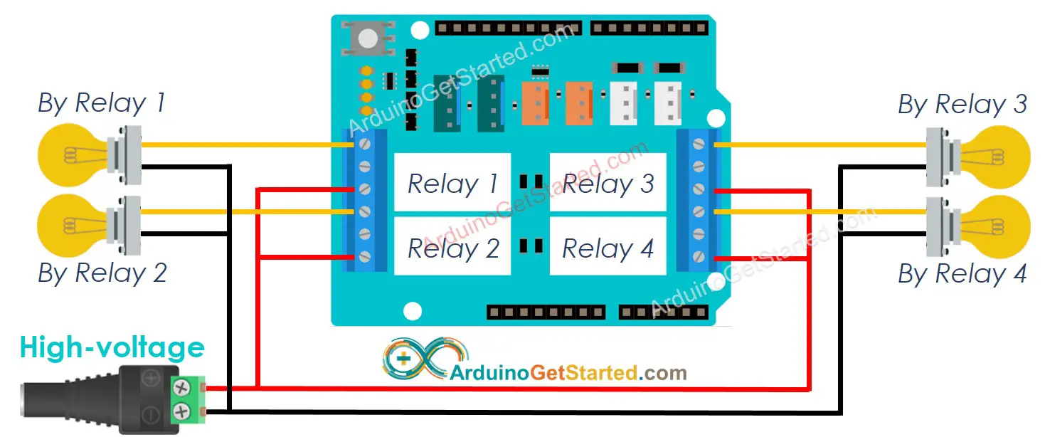 Arduino relay shield wiring diagram