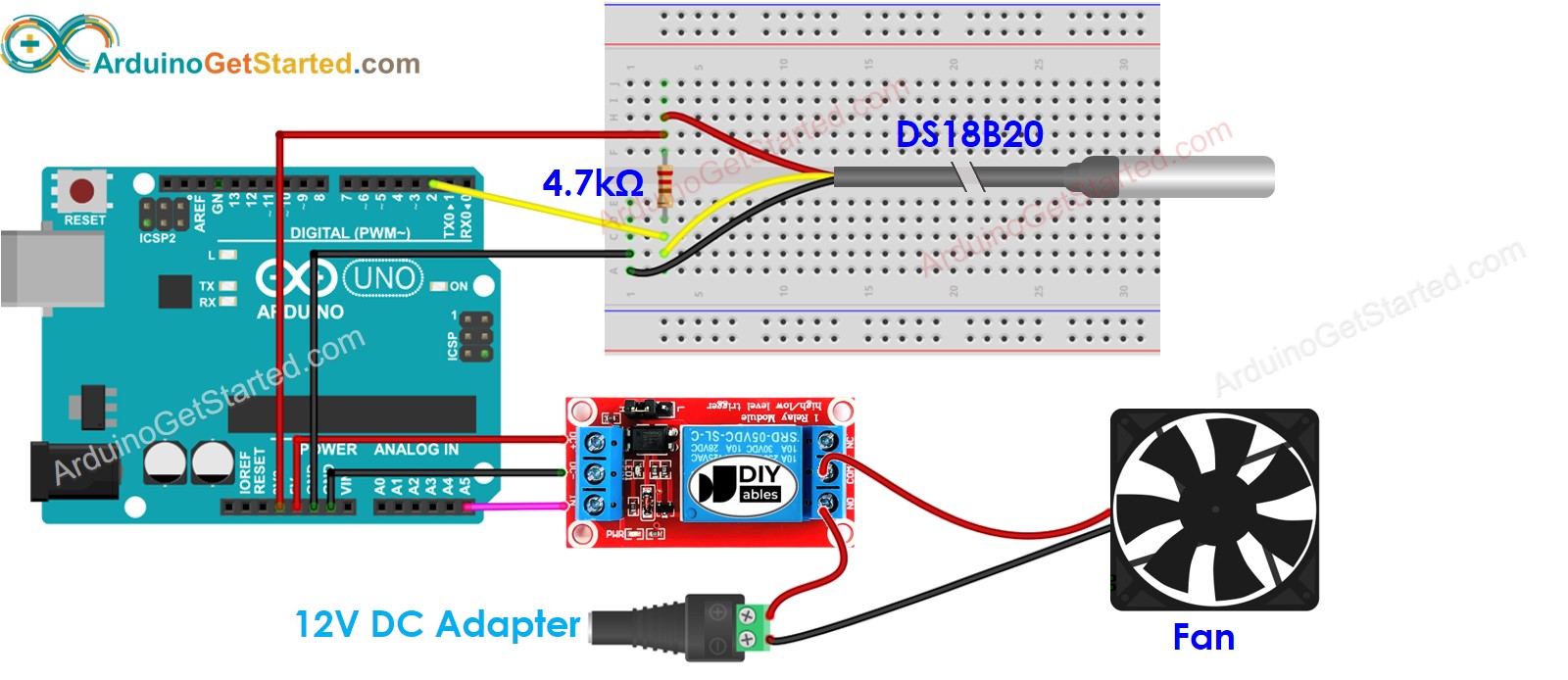 Ds18b20 Wiring Diagram