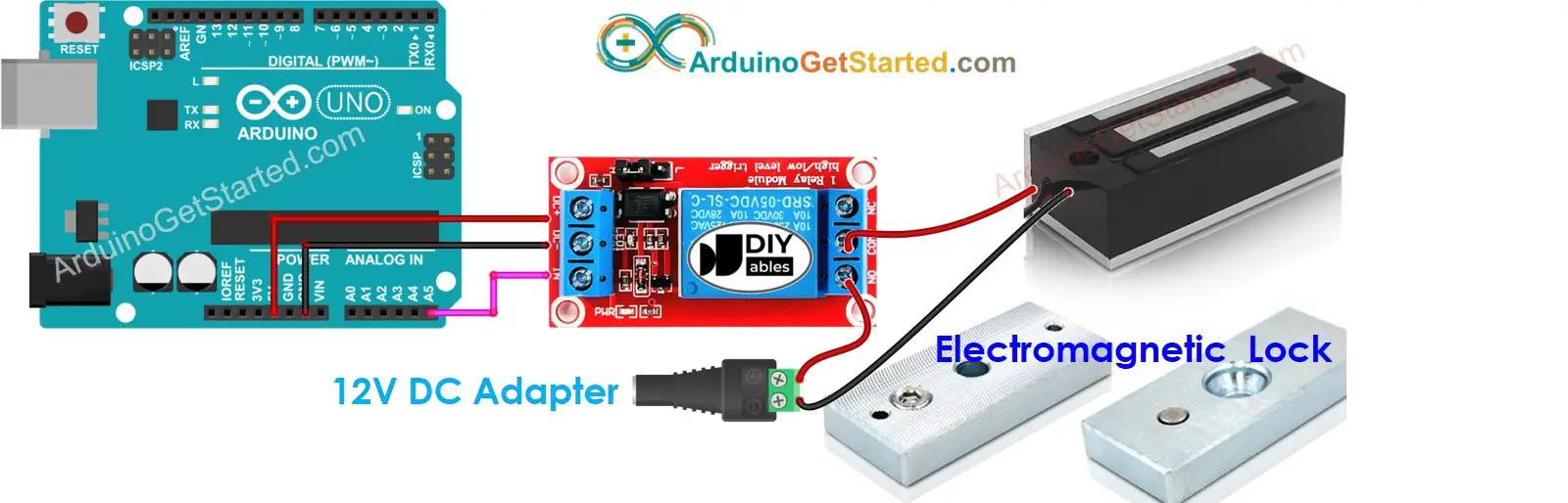 Arduino Electromagnetic Lock Wiring Diagram
