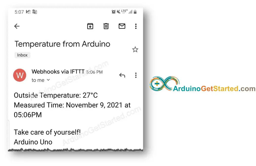 Arduino Gmail receive