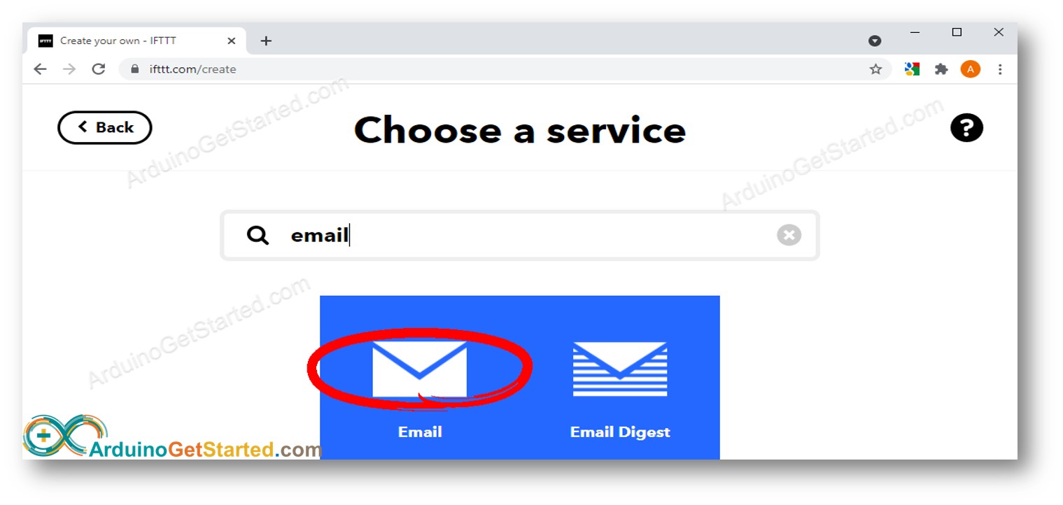 Arduino  Email service