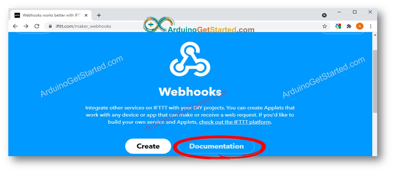 Arduino IFTTT Webhooks documentation