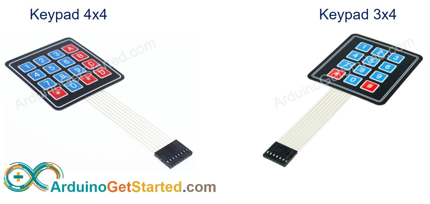 6pcs Arduino Keypad, 4x4 Universial 16 Key Switch Keypad, 58% OFF