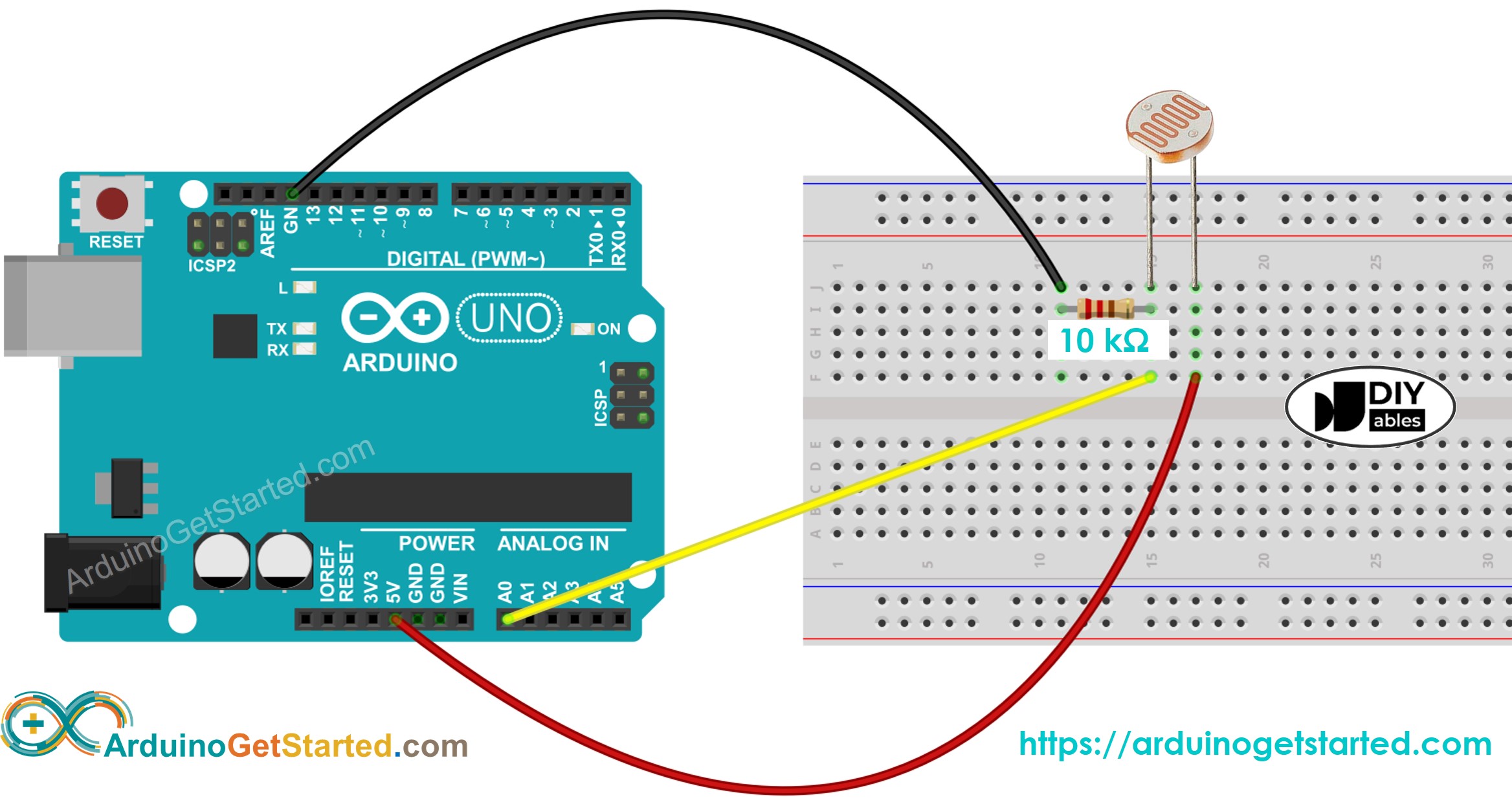 Arduino Light Sensor Wiring Diagram