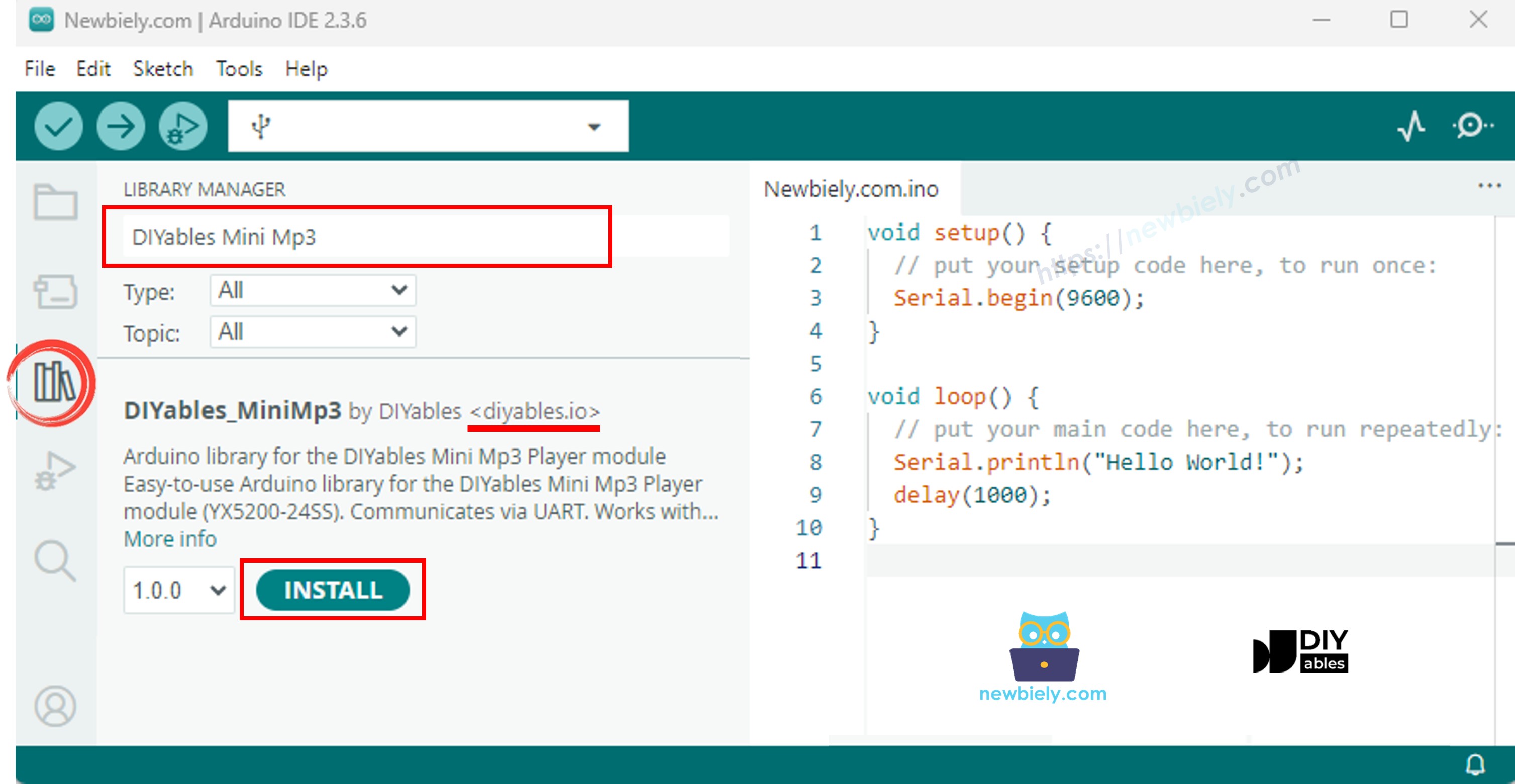 Arduino Mini Mp3 Player library