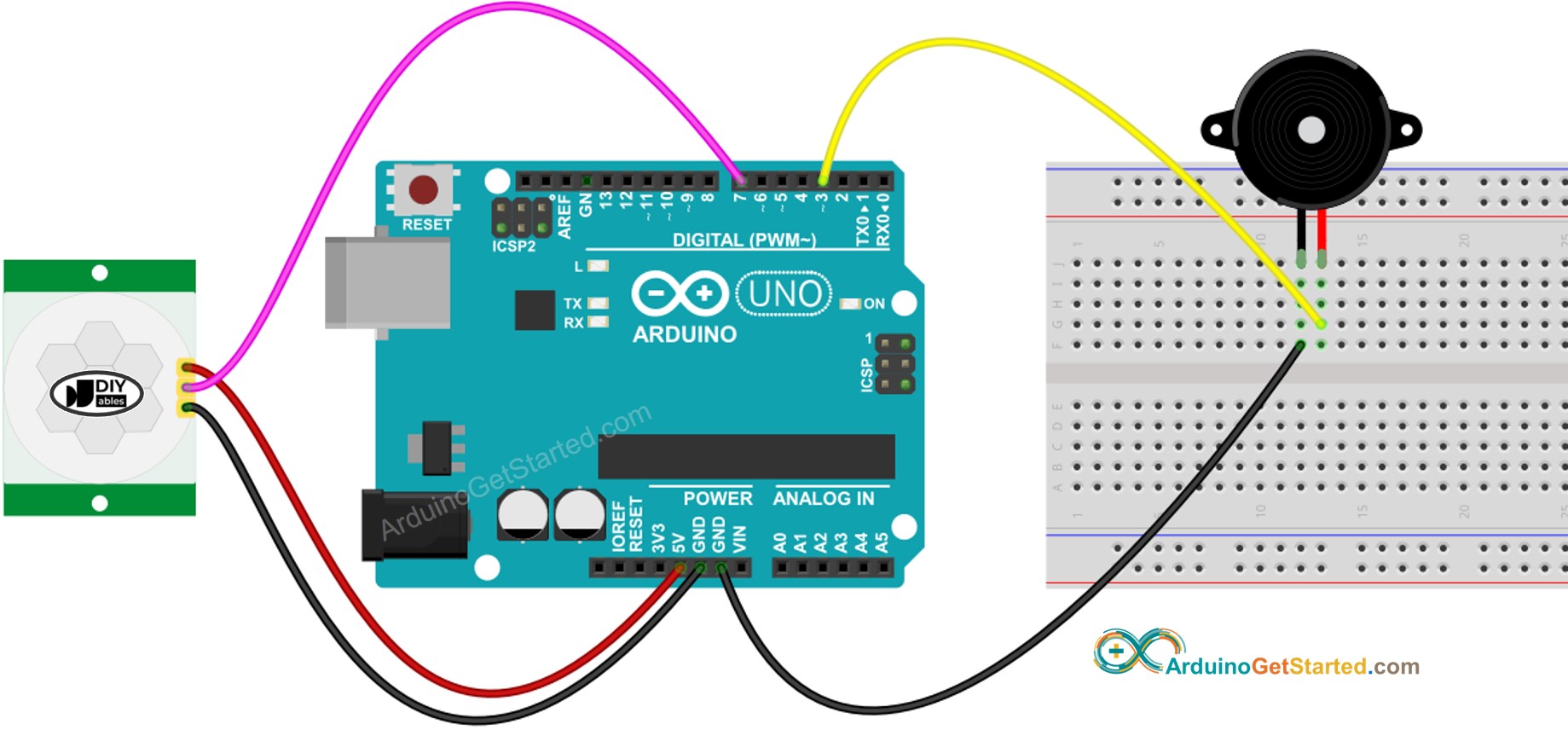 resistance of arduino piezo buzzer