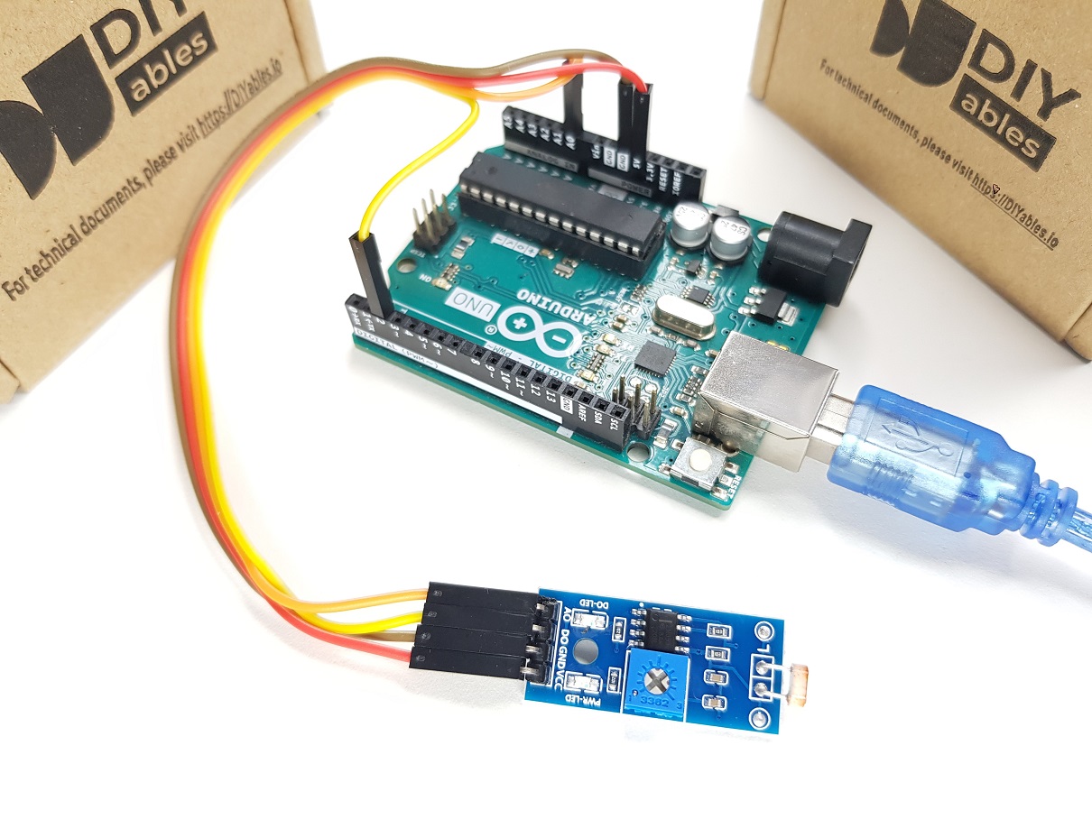 Arduino LDR Light Sensor Module connection