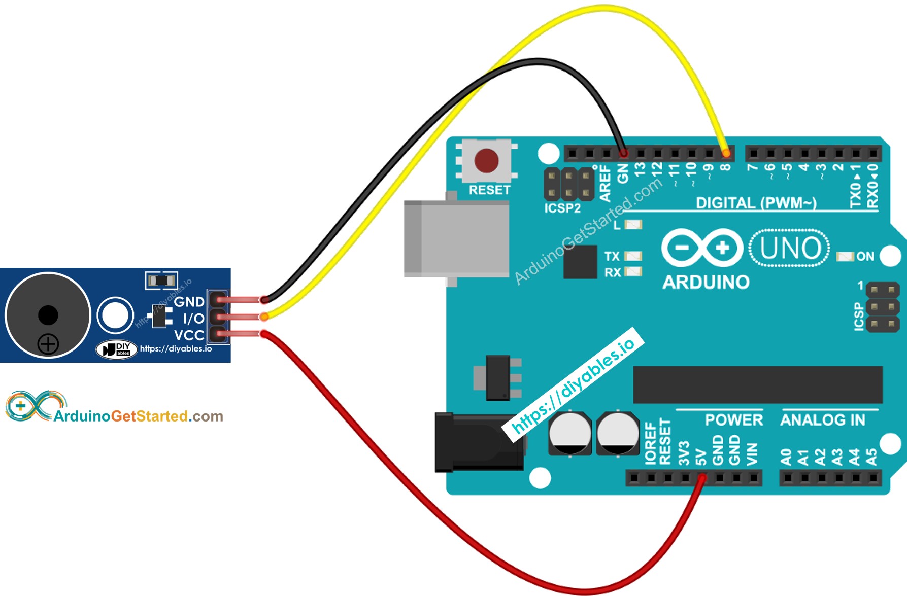 Arduino Buzzer Module Wiring Diagram