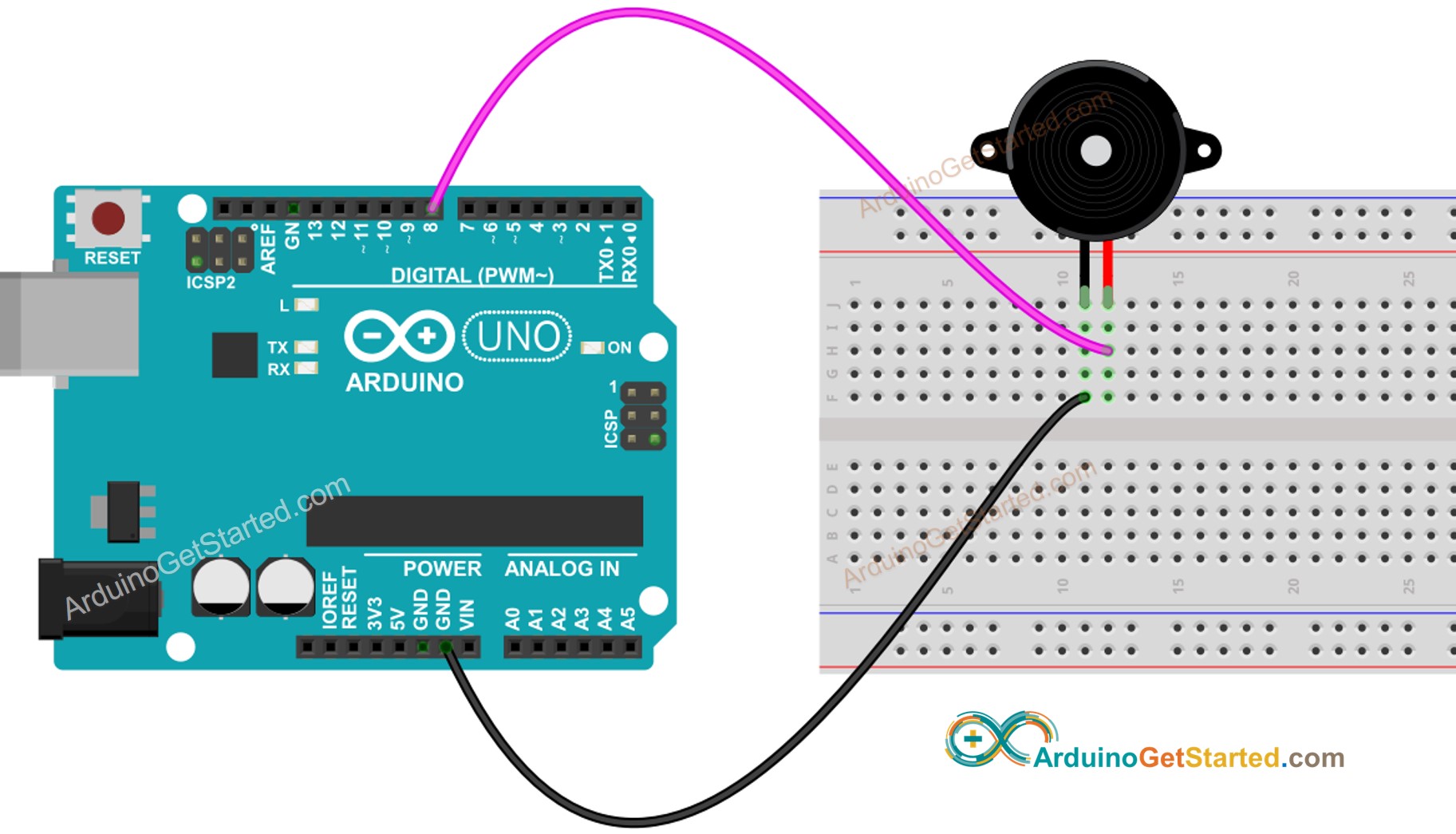 Arduino Buzzer Wiring Diagram