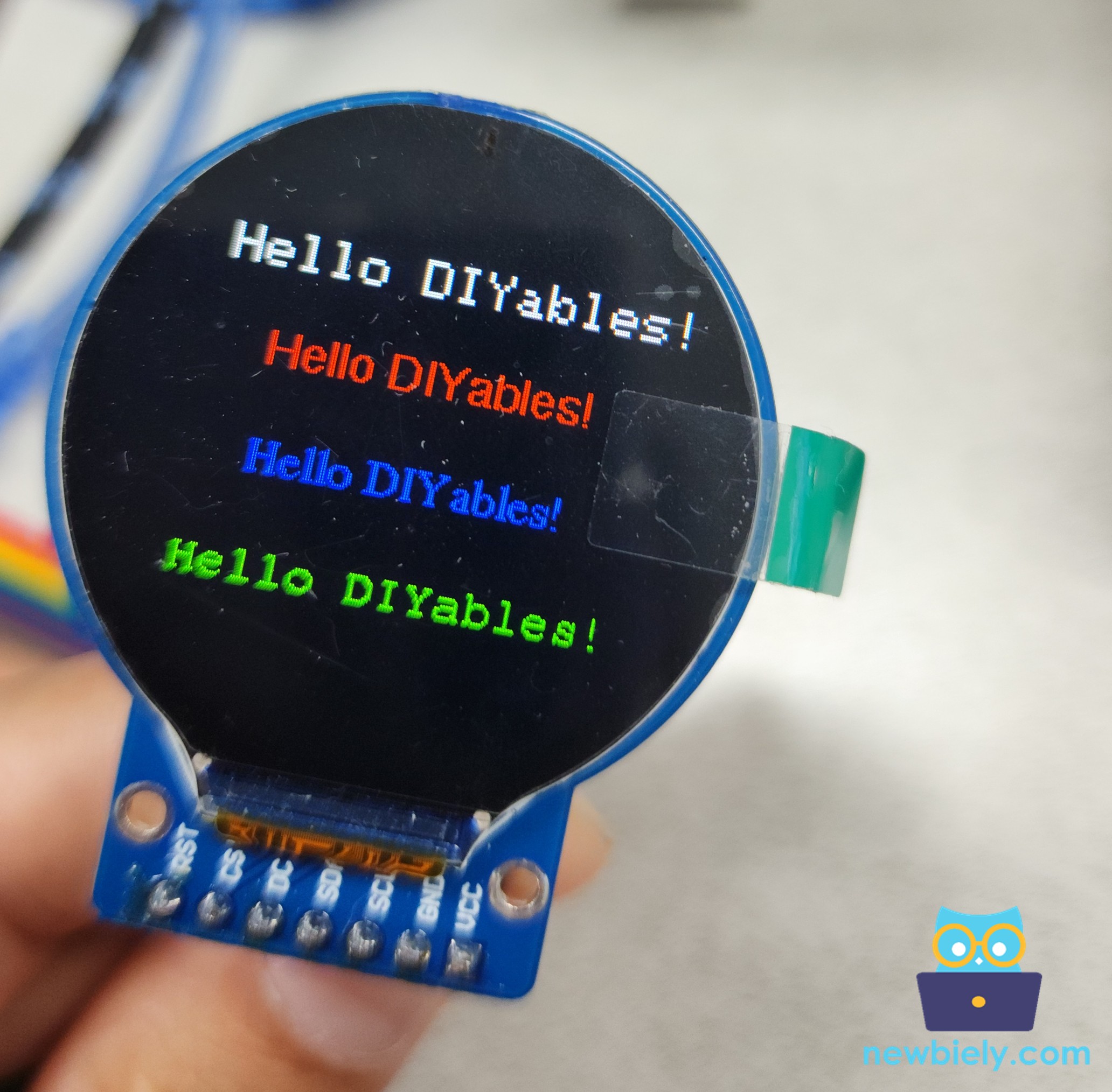 Arduino Round Circular TFT LCD Display Screen External Font