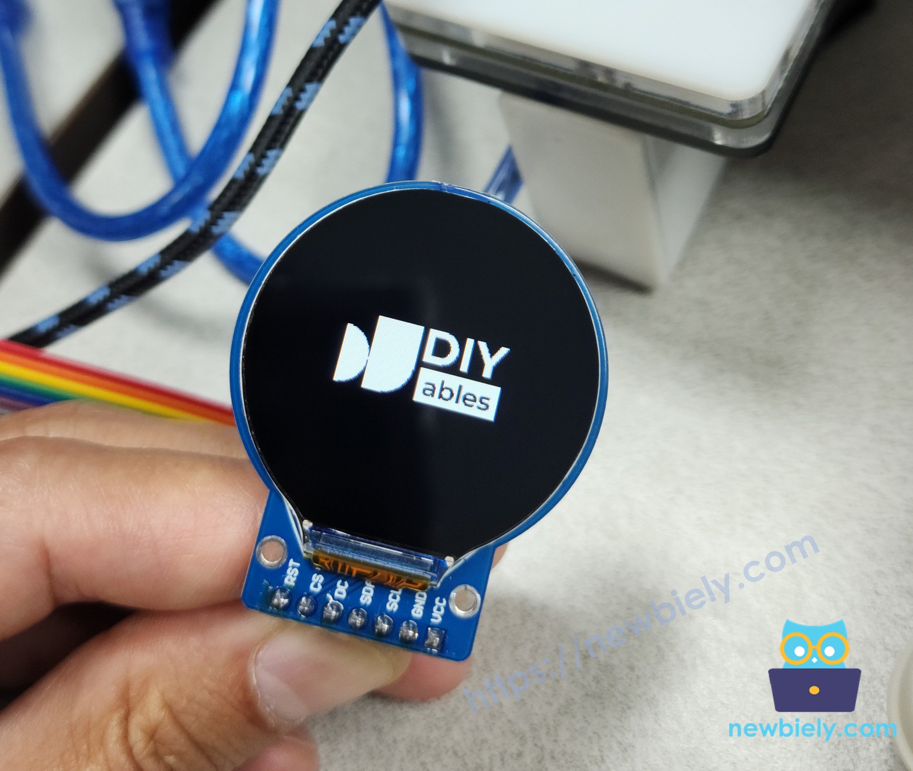Arduino Round Circular TFT LCD Display Screen display image from SD Card