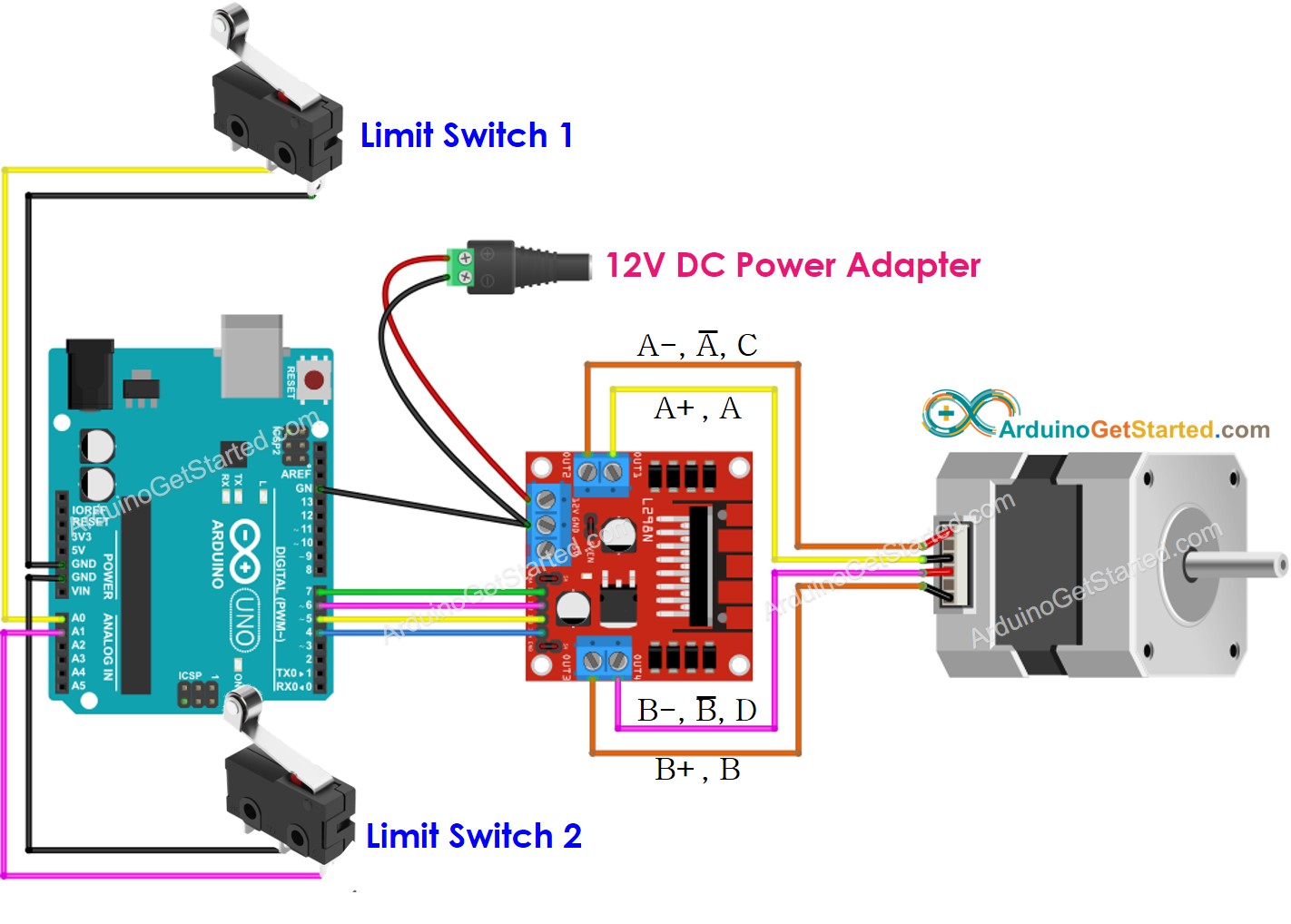 Arduino Stepper Motor And Limit