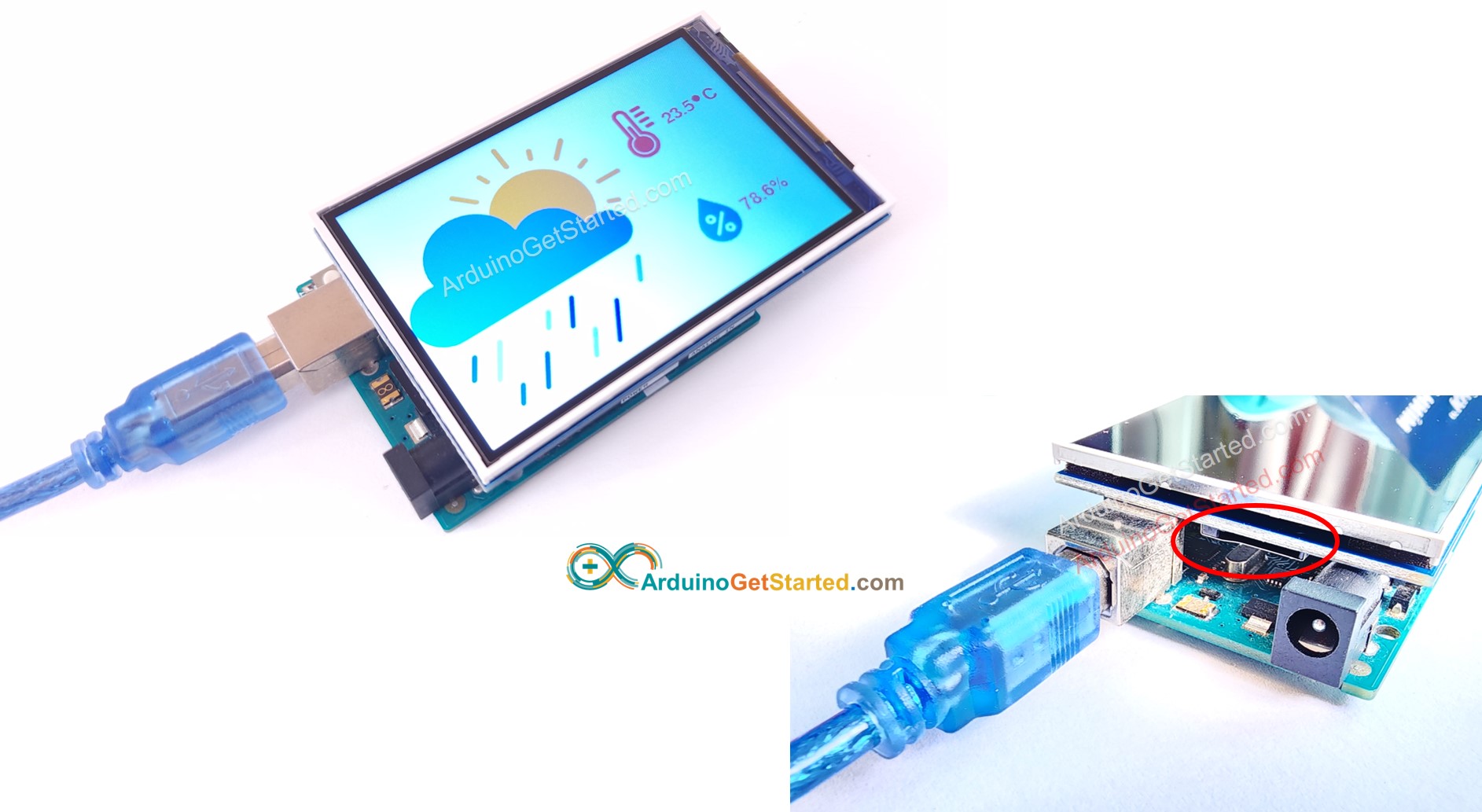 Arduino TFT LCD wiring diagram