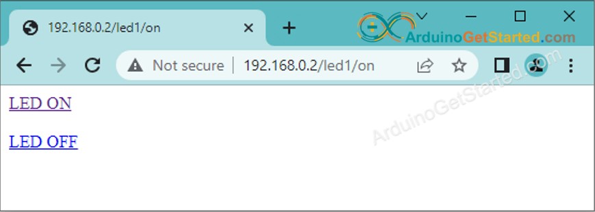 Arduino Uno R4 LED web browser