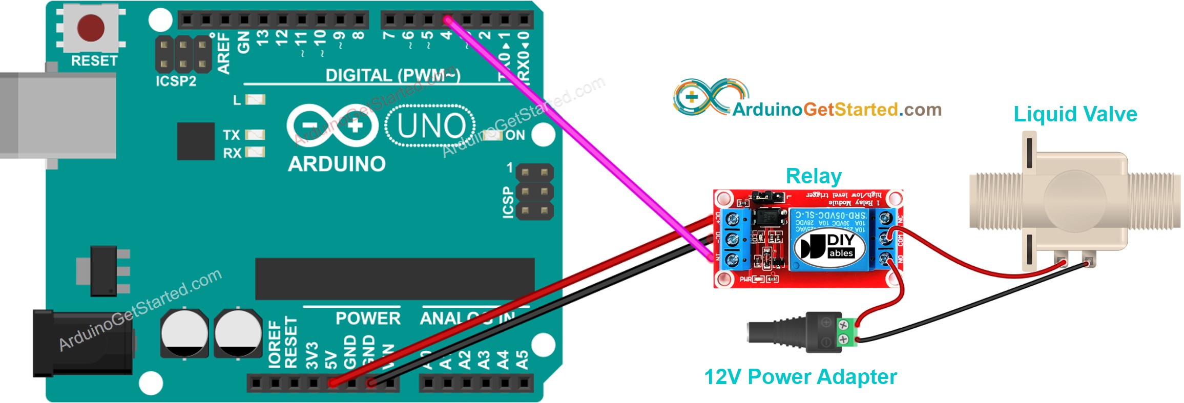 Arduino - Water/Liquid Valve | Arduino Tutorial