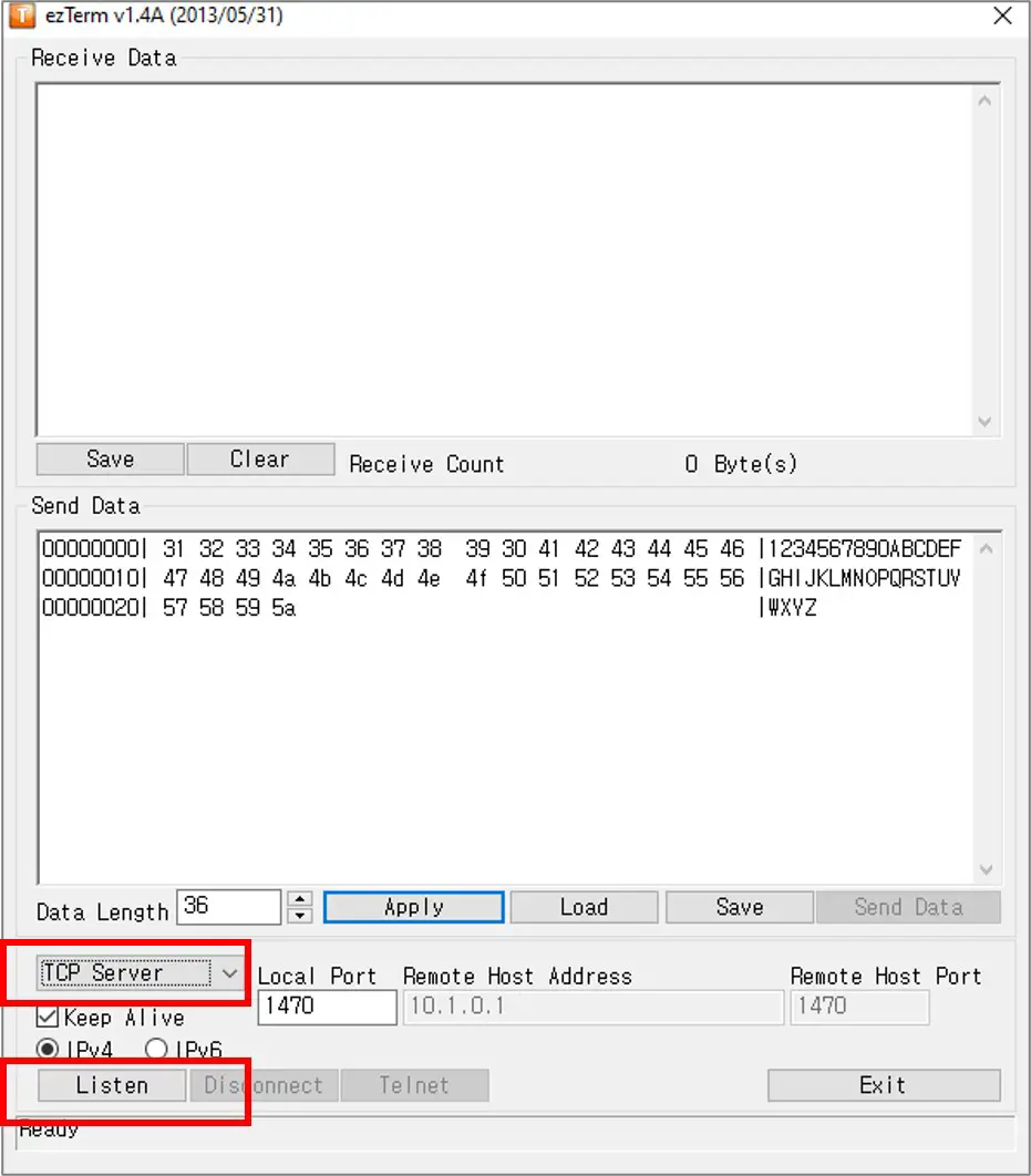 ezTerm TCP Server