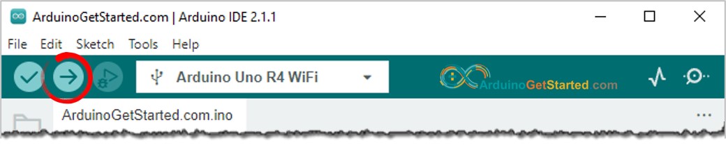 Arduino IDE 2 - how to upload code to Arduino Uno R4