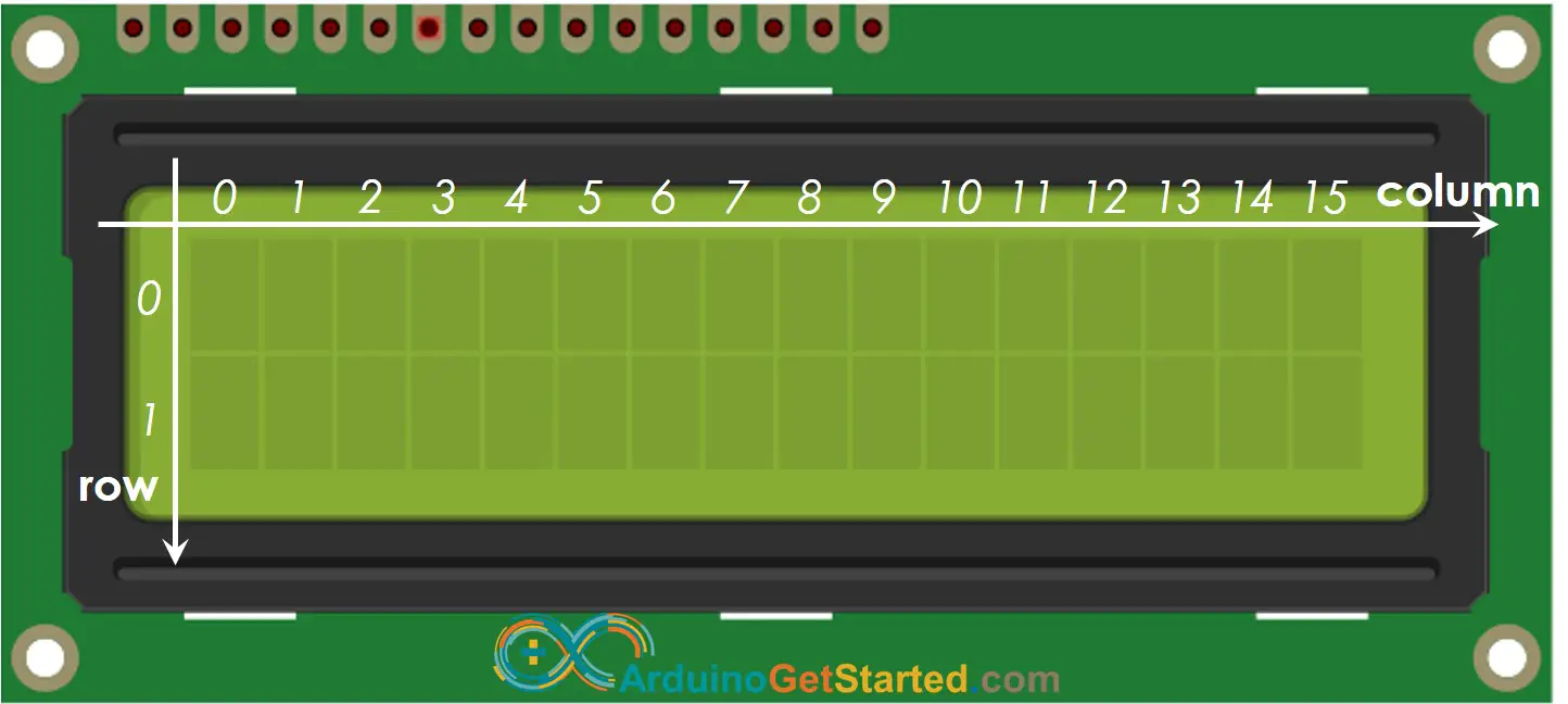 Arduino LCD I2C Coordinate