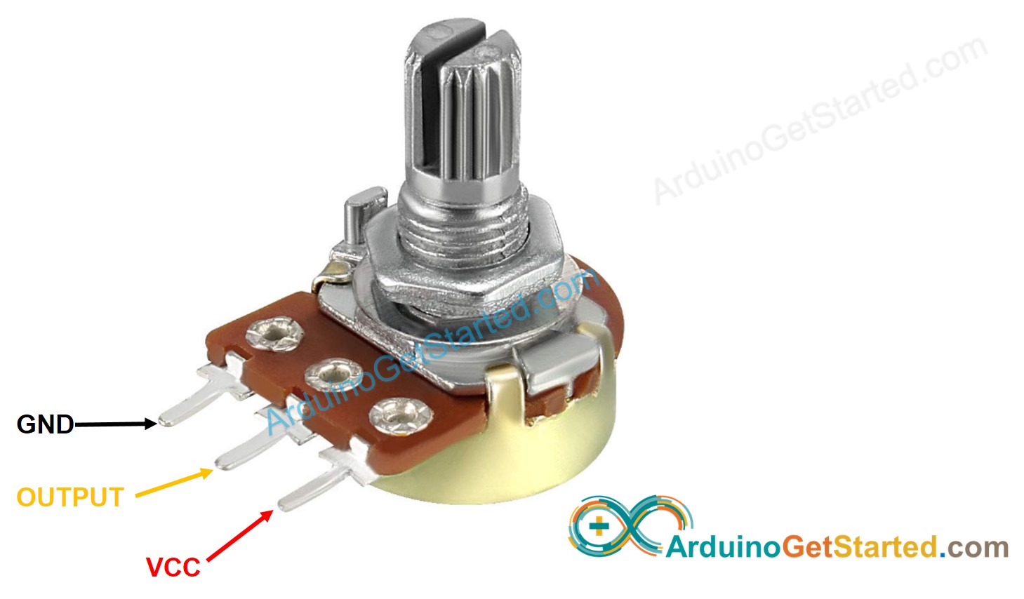 3 Pin Potentiometer Pinout