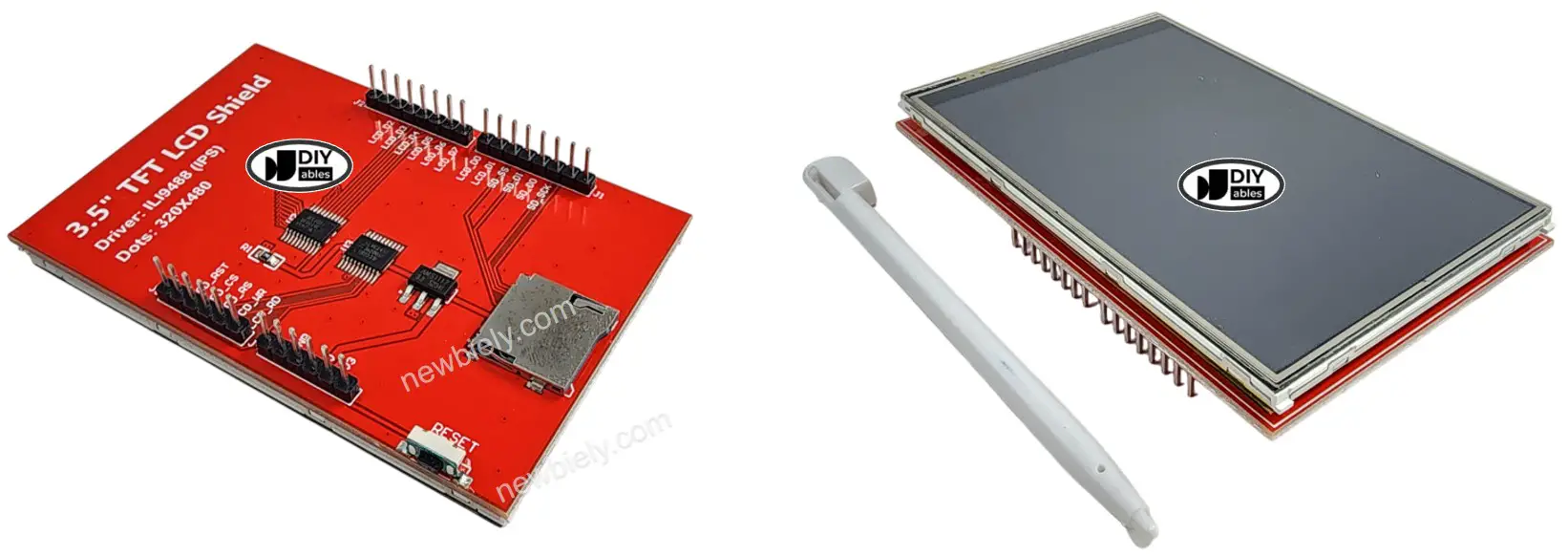 TFT LCD Touch display Pinout